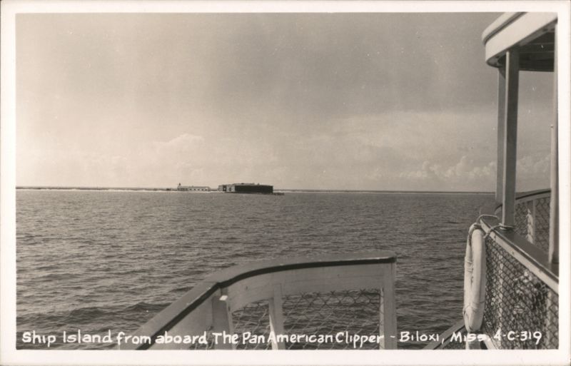 Ship Island from aboard The Pan American Clipper Biloxi Mississippi