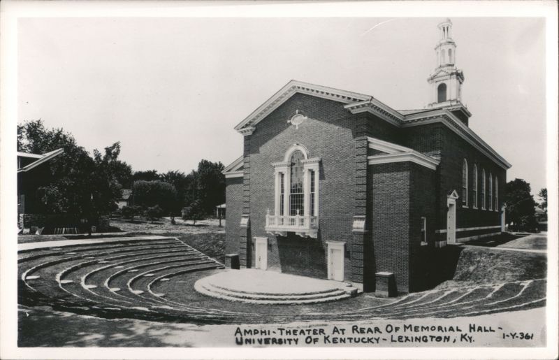 Amphi-Theater at Rear of Memorial Hall, University of Kentucky Lexington