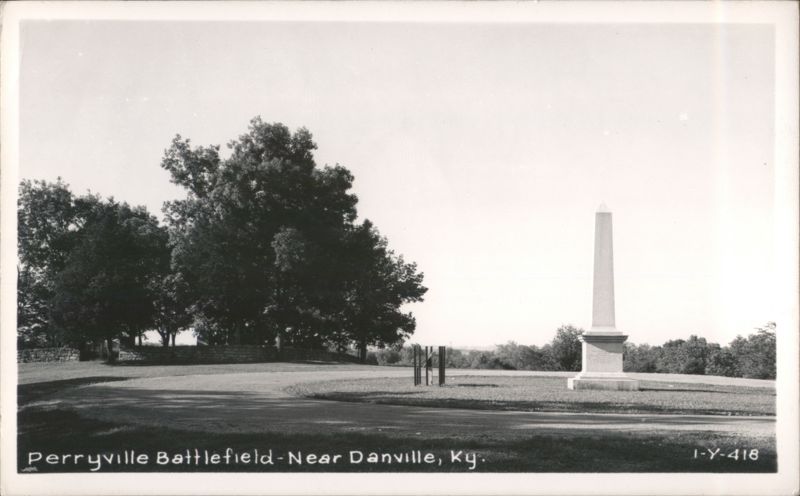 Perryville Battlefield Monument and Trees Danville Kentucky