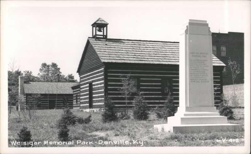 Weisiger Memorial Park Log Cabin Church and Monument Danville Kentucky