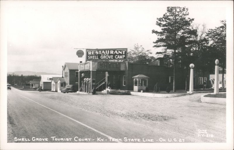 Shell Grove Tourist Court & Restaurant - KY-TENN State Line, U.S. 27 Winfield Tennessee