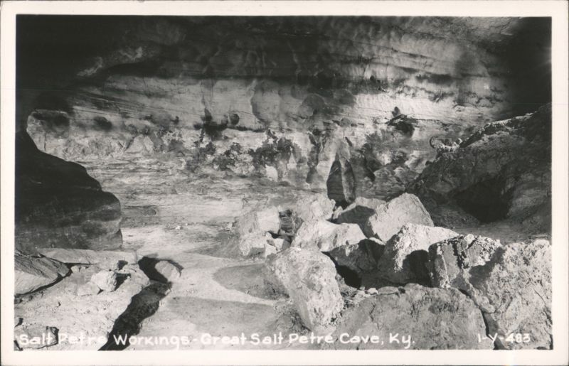 Salt Petre Workings - Great Salt Petre Cave Kentucky