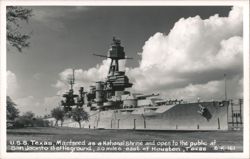 USS Texas, Maintained as a National Shrine at San Jacinto Battleground Postcard