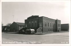 First Baptist Church, Albany, Texas Postcard
