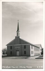 Christian Church with Steeple Postcard