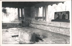 Pavilion Spring, Platt National Park, Sulphur, Oklahoma Postcard
