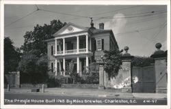 The Pringle House Built 1765 By Miles Brewton Postcard
