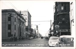 Ryan Street Looking North, Lake Charles Postcard