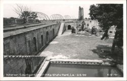Interior Courtyard, Fort Pike State Park Postcard