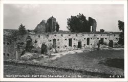 Ruins of Citadel - Fort Pike State Park Postcard
