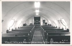 Chapel - Veterans Administration Hospital - Fort Custer, MI Postcard