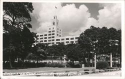 Edgewater Gulf Hotel with Tower and Trees Postcard