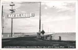 U.S. 90 Bridge between Henderson Point and Bay St. Louis Postcard