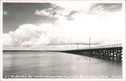 U.S. 90 Bridge between Henderson Point and Bay St. Louis Postcard