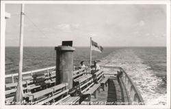 Scene from the Gulf Clipper on Trip to Ship Island Postcard