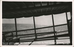 Scene from Aboard The Gulf Clipper on Trip to Ship Island Postcard