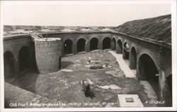 Old Fort Massachusetts - Ship Island Postcard