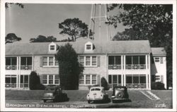 Broadwater Beach Hotel with Cars and Water Tower, Biloxi Postcard
