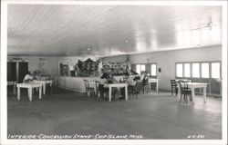 Interior Concession Stand, Ship Island Postcard