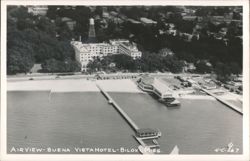 Airview - Buena Vista Hotel, Biloxi Postcard