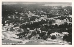 Aerial View of Biloxi Waterfront and Cityscape Postcard