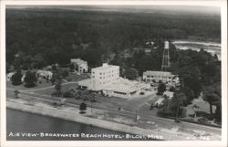 Air View - Broadwater Beach Hotel Postcard