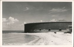 Old Fort Massachusetts on Ship Island Postcard