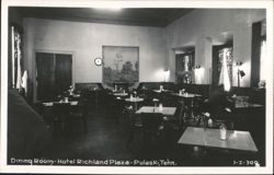 Dining Room - Hotel Richland Plaza Postcard