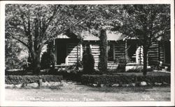Log Cabin Court Postcard