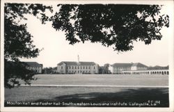 Mouton Hall and Foster Hall - Southwestern Louisiana Institute Postcard