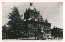 Lexington Court House, Stone Building with Dome and Clock Tower Postcard