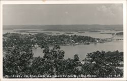 Guntersville, Alabama - As Seen From Wyeths Rock Postcard