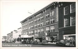 Gilcher Hotel - Danville, Ky. Street View Postcard