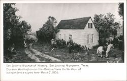 Diorama, Washington-on-the-Brazos, Texas Declaration of Independence Postcard