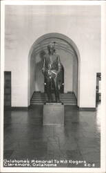 Oklahoma's Memorial To Will Rogers Postcard