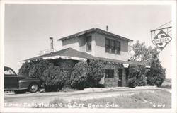 Turner Falls Station on US 77 with Skelly Products Sign Postcard
