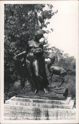 Forrest Idyl Statue, Brookgreen Gardens Postcard