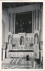 Interior St. Martin Catholic Church Postcard