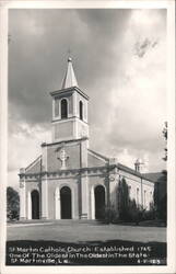 St. Martin Catholic Church - Established 1765, One Of The Oldest In The State Postcard