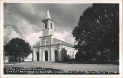 St. Martin Catholic Church - One Of The Oldest In The State Postcard