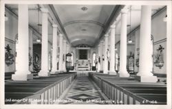 Interior Of St Martin Catholic Church Postcard