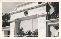 Memorial Gateway to Jefferson Davis Shrine, Beauvoir Postcard