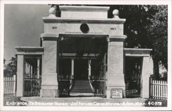 Entrance To Beauvoir House - Jefferson Davis Shrine Postcard