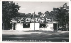 Flink's Tourist Court and Candy Shop - Southern Belle Pralines Postcard