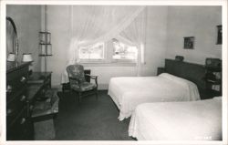 Hotel Reed Bedroom Interior Postcard