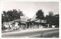 May's Candy Shop, Pralines Sign, Outdoor Seating Postcard