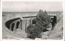Old Fort Massachusetts on Ships Island Postcard