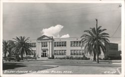 Biloxi Junior High School with Palm Trees Postcard