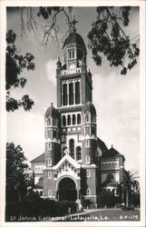 St. John's Cathedral, Lafayette, Louisiana Postcard