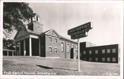First Baptist Church of Arcadia, Louisiana Postcard
